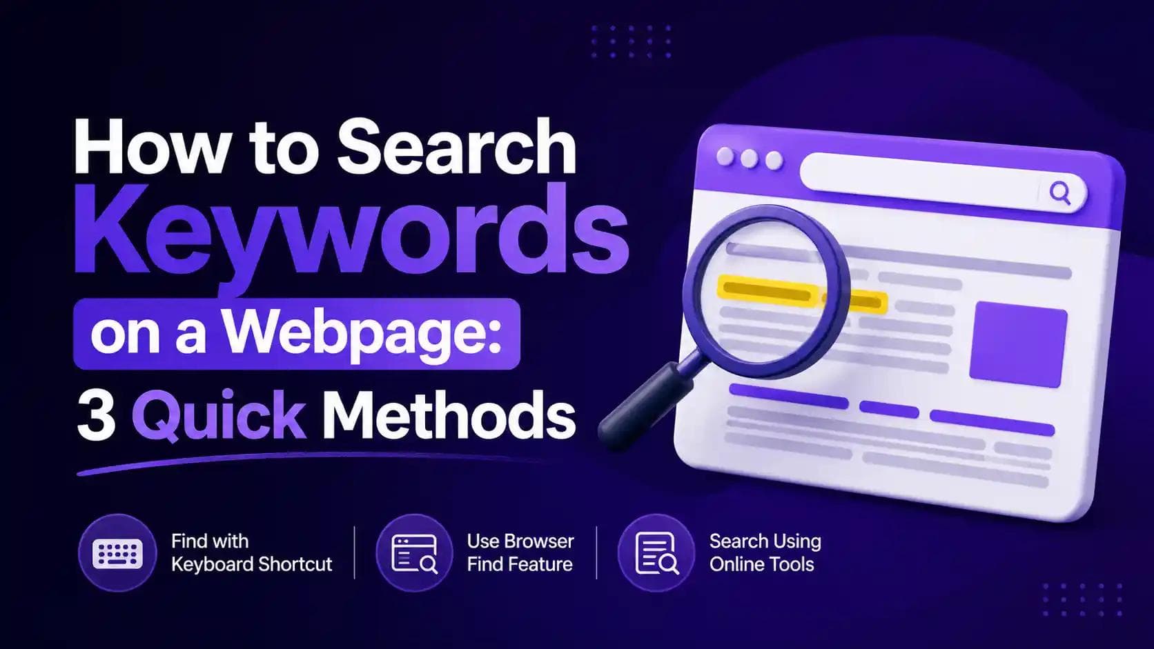 How to Search Keywords on a Webpage: 3 Quick Methods