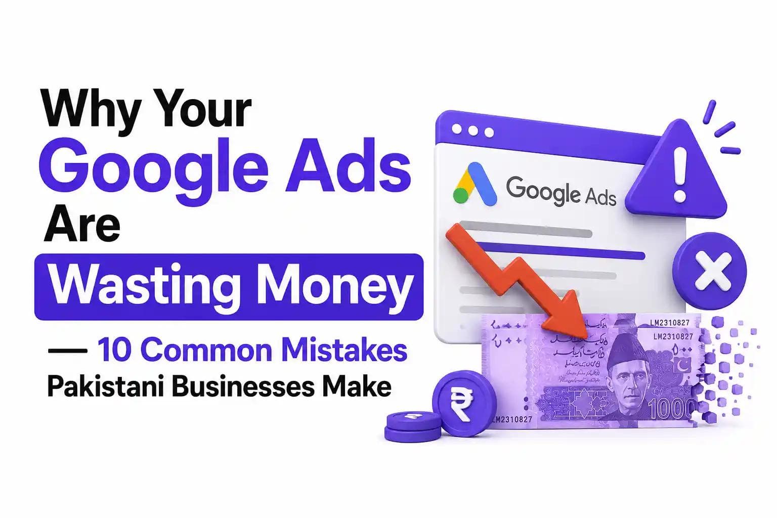 Why Your Google Ads Are Wasting Money — 10 Common Mistakes Pakistani Businesses Make