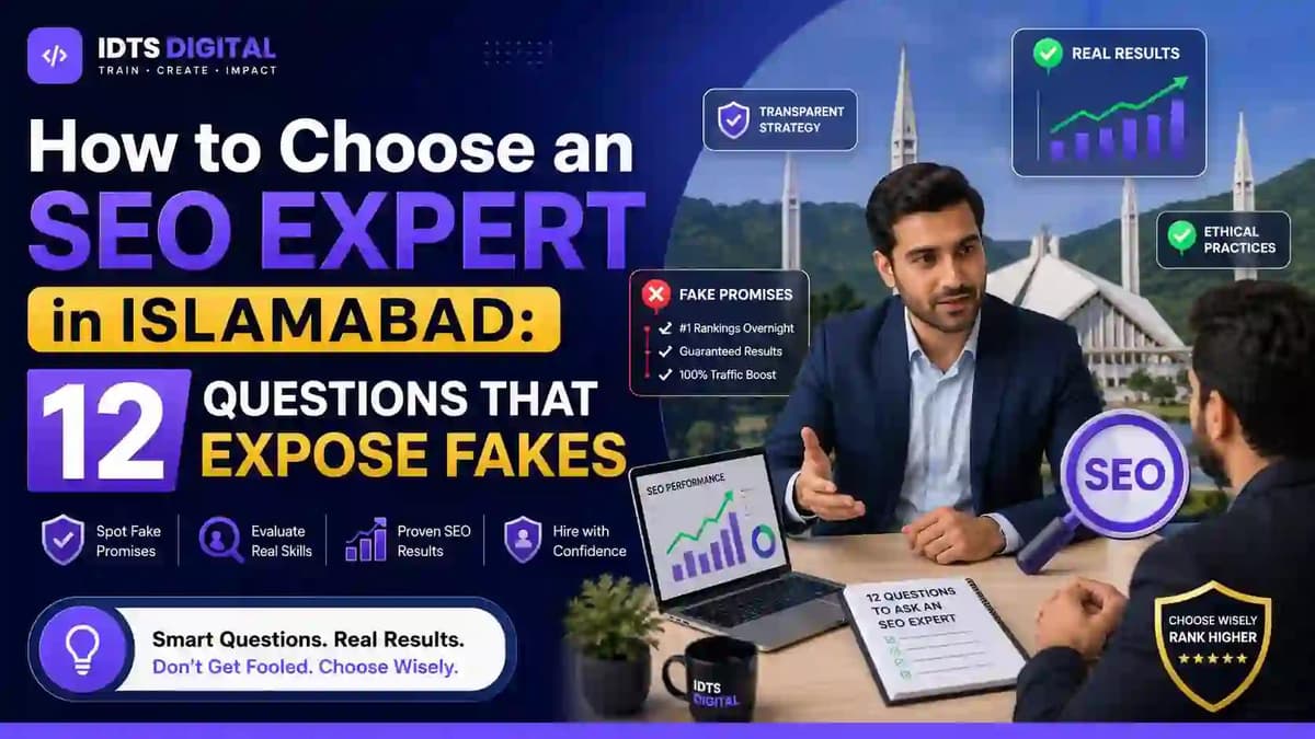 How to Choose an SEO Expert in Islamabad: 12 Questions That Expose Fakes