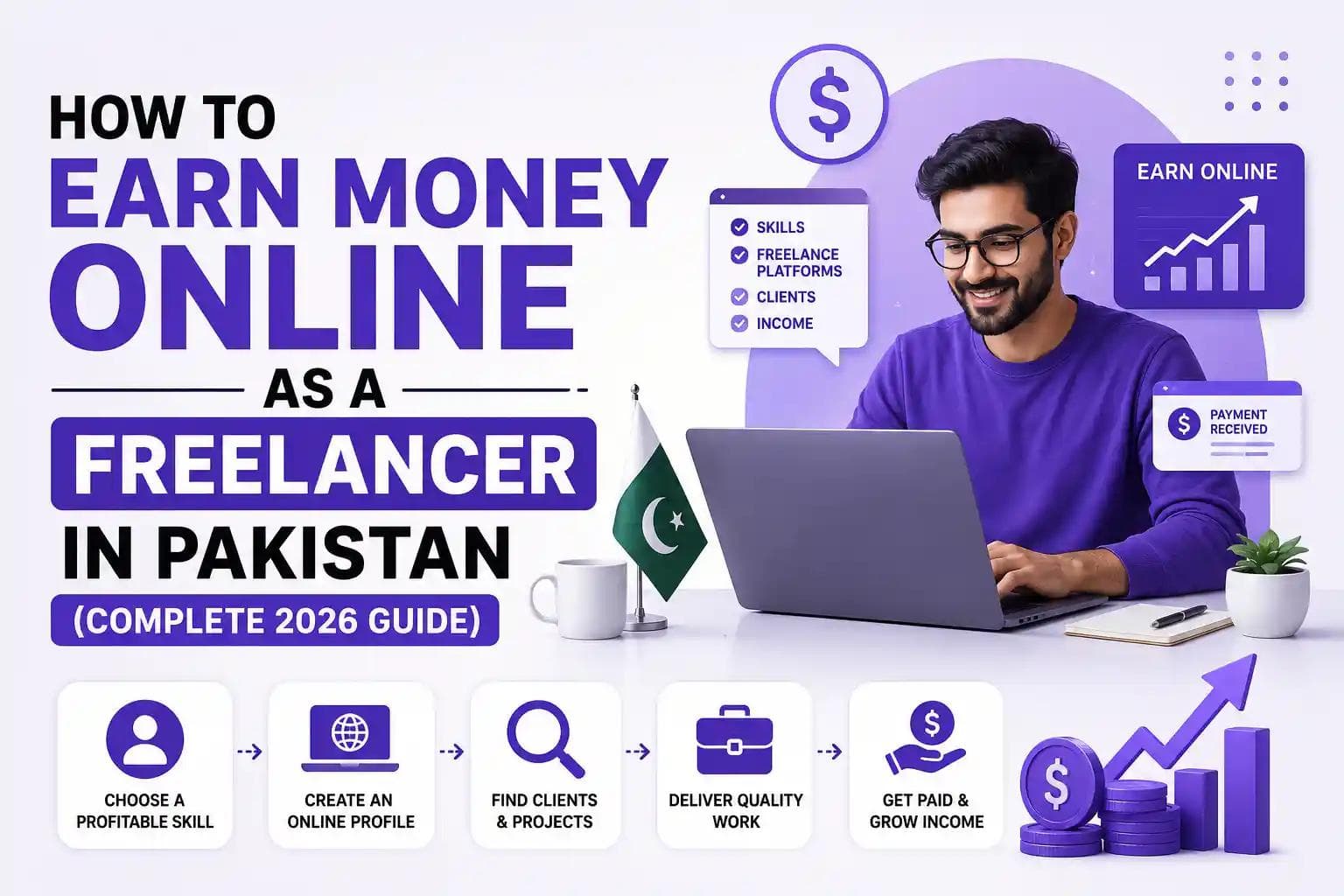 How to Earn Money Online as a Freelancer in Pakistan (Complete 2026 Guide)