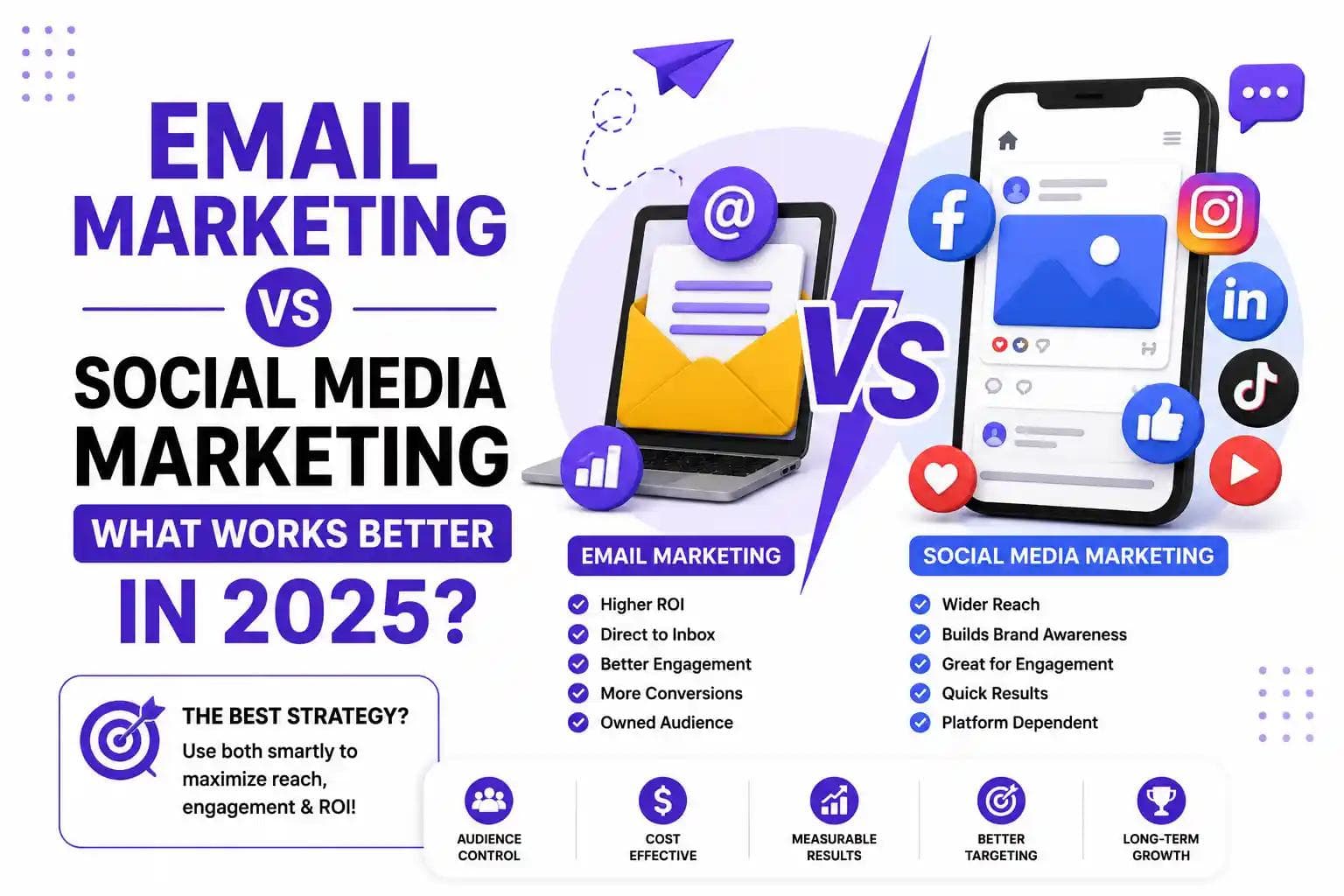 Email Marketing vs Social Media Marketing: What Works Better in 2025?
