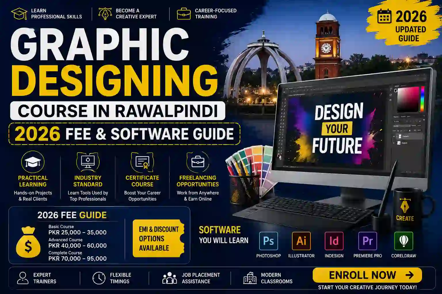 Graphic Designing Course in Rawalpindi: 2026 Fee & Software Guide