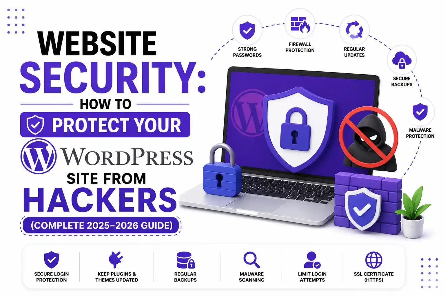 Website Security: How to Protect Your WordPress Site from Hackers (Complete 2025–2026 Guide)