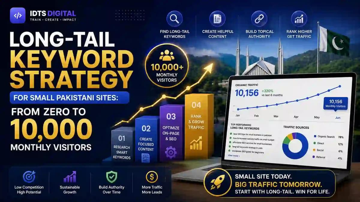 Long-Tail Keyword Strategy for Small Pakistani Sites: From Zero to 10,000 Monthly Visitors