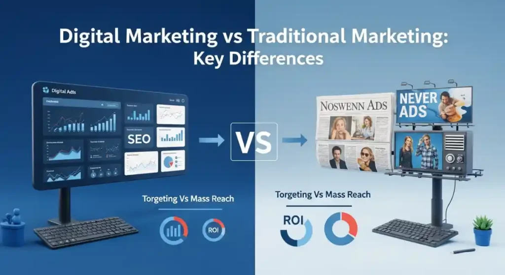 Digital Marketing vs Traditional Marketing Key Differences