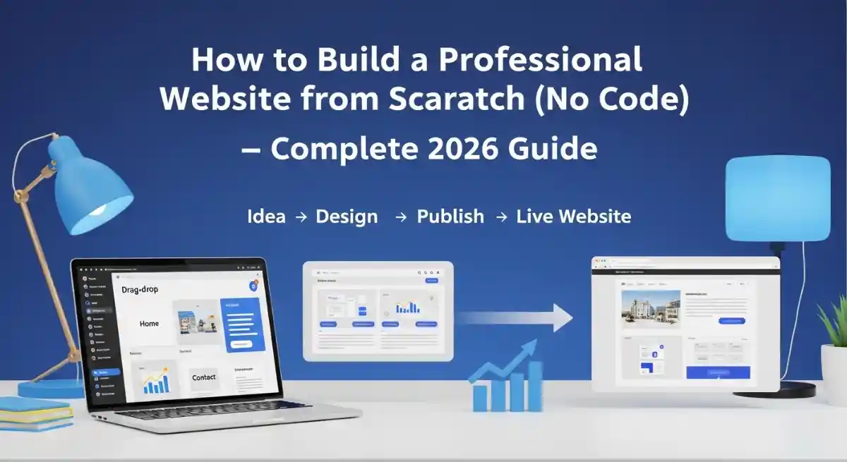 How to Build a Professional Website from Scratch (No Code) — Complete 2026 Guide