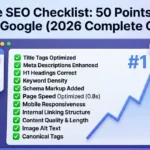 On-Page SEO Checklist 50 Points to Rank #1 on Google (2026 Complete Guide)