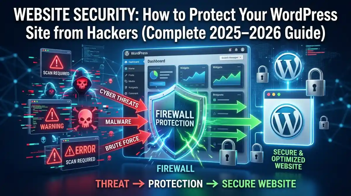Website Security How to Protect Your WordPress Site from Hackers (Complete 2025–2026 Guide)